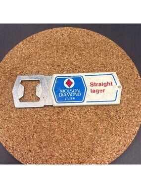 VINTAGE BOTTLE Opener Beer Themed - Molson Diamond